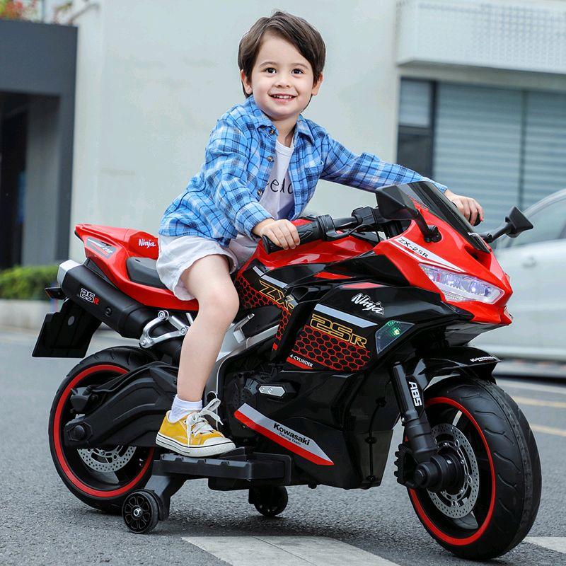 Kawasaki R9 Rechargeable Kids Bike - Ideal for Kids Aged Above 36 Months - Safe & Fun First Bike Experience for Young Explorers - Comes in Red Colour