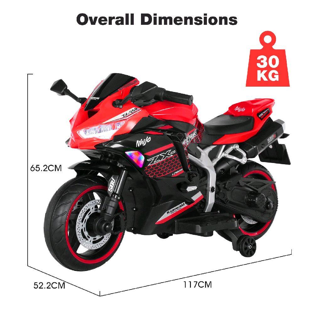 Kawasaki R9 Rechargeable Kids Bike - Ideal for Kids Aged Above 36 Months - Safe & Fun First Bike Experience for Young Explorers - Comes in Red Colour