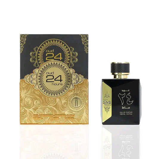 Oud 24 Arabic Oud Perfume 100 ML - 24 Hour Long Lasting Fragrance - Best for Oud Lovers - Eau de Parfum - 24 Hours Scented Experience