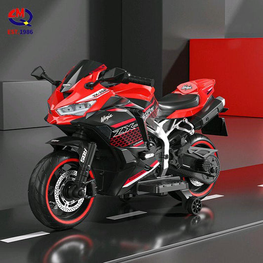 Kawasaki R9 Rechargeable Kids Bike - Ideal for Kids Aged Above 36 Months - Safe & Fun First Bike Experience for Young Explorers - Comes in Red Colour